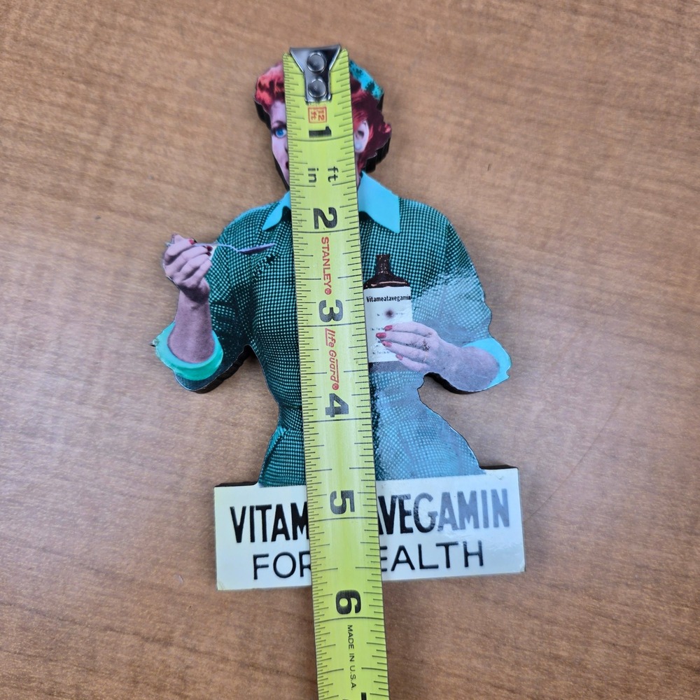 Lucille Ball I Love Lucy Vitameatavegamin For Health  Magnet 6" Thick - Picture 8 of 10